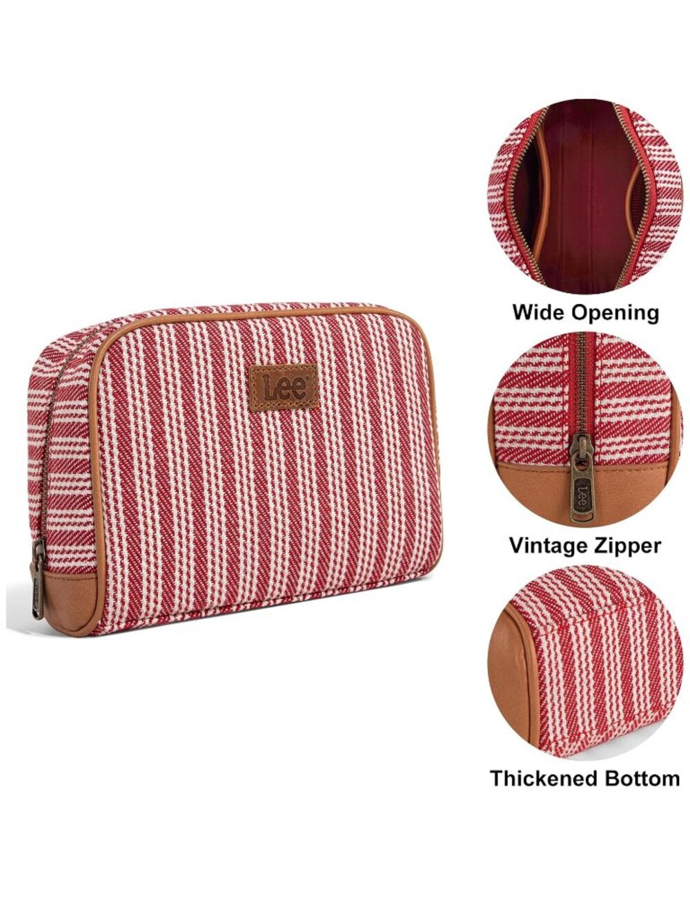 Lee Makeup Bag & Cosmetic Bags Travel Pouches for Organization - Picture 6 of 10